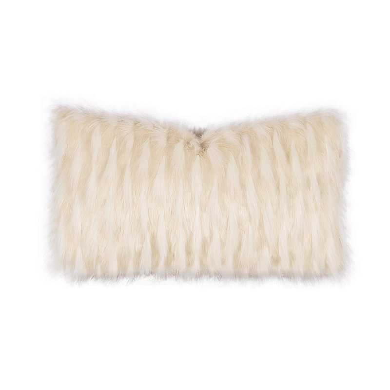 Frontgate Luxe Jadis Snow Lumbar Pillow By Eastern Accents In Neutral