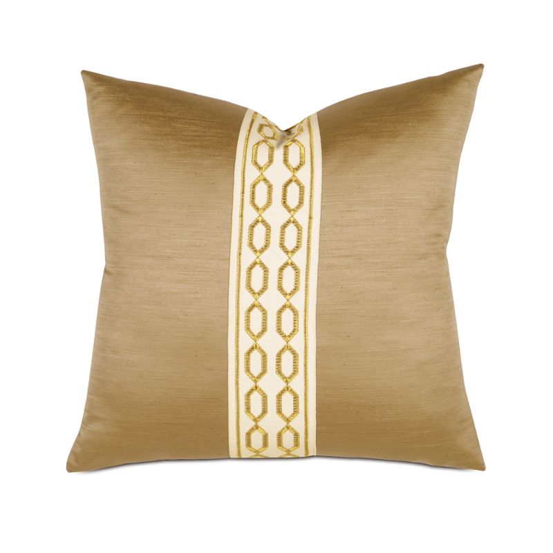 Frontgate Luxe Lucent Gold Decorative Pillow By Eastern Accents