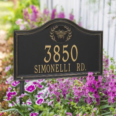 Designer Arch Lawn Address Plaque