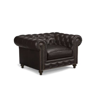 Barrow Chesterfield Leather Furniture Collection | Frontgate