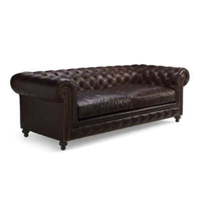 Barrow Chesterfield Leather Sofa | Frontgate