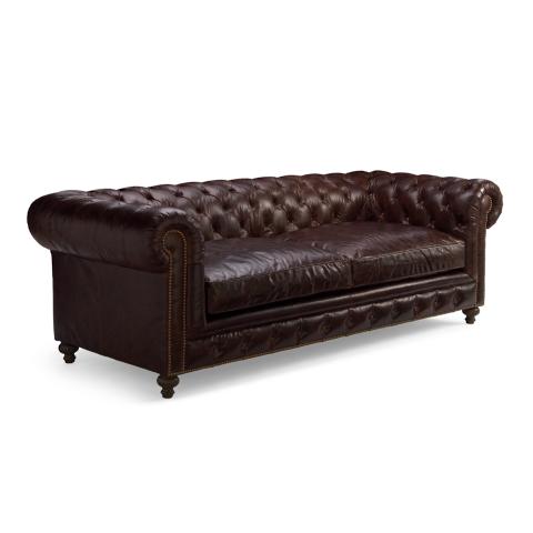 Barrow Chesterfield Leather Sofa | Frontgate
