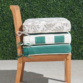Double-Piped Outdoor Chair Cushion with Cording
