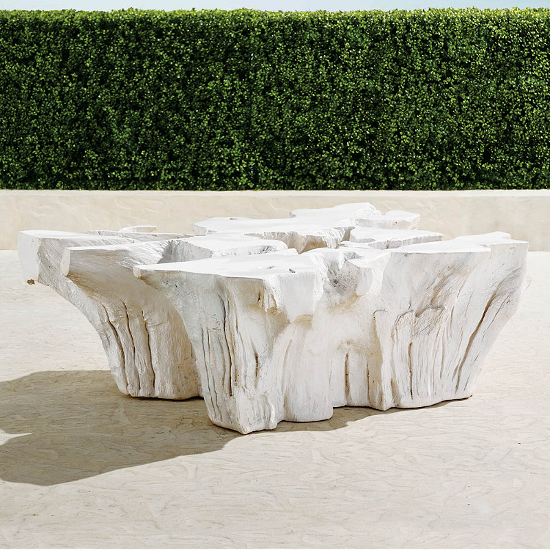 Root Coffee Table in White Finish