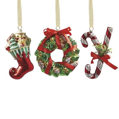 Joy Glass Ornament Set - Frontgate