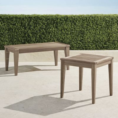 Teak Tables in Weathered