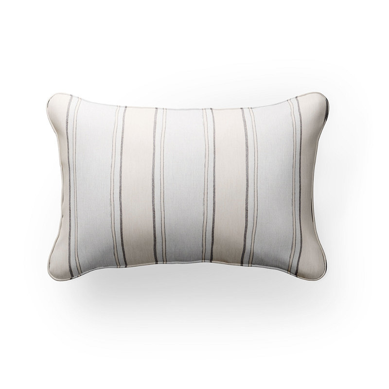 Silky Stripe Lumbar Indoor Outdoor Pillow