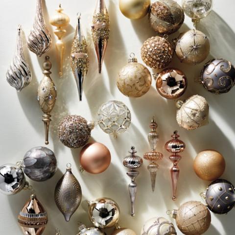 Mixed Metals 60-pc. Ornament Collection
