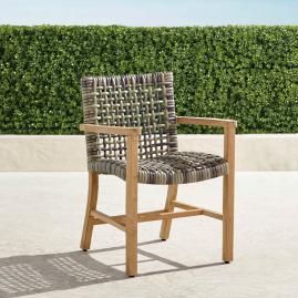 Isola Dining Arm Chair in Natural Finish