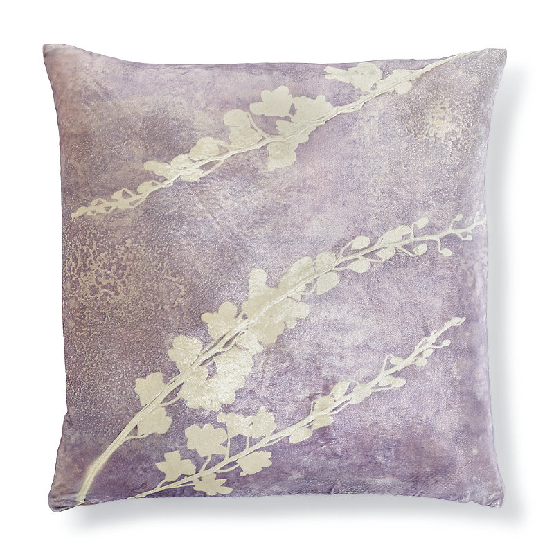 Violet Blossom Decorative Pillow