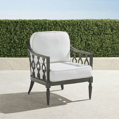 Avery Lounge Chair with Cushions in Slate Aluminum