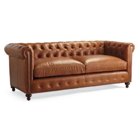Petite Barrow Leather Sofa | Frontgate
