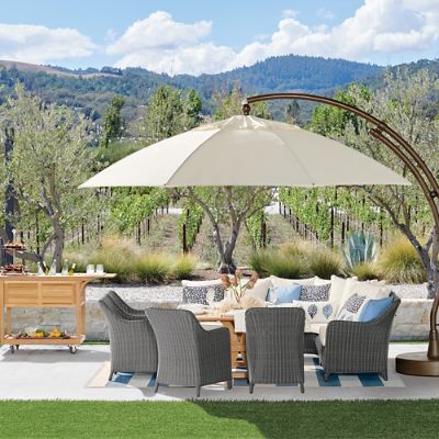 highest rated patio umbrella Kingdura 11ft Offset Cantilever with Base Included, Large Round Aluminum Outdoor Umbrella, 360° Rotation & Infinite Tilt, Heavy Duty Frame for Deck Pool Backyard, Beige : Patio, Lawn Outdoor Metal Patio Umbrella office display ensuring stability and resistance Backpack(24L):Dark Green