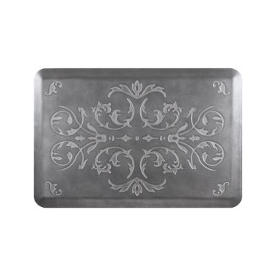 WellnessMats Frontgate Series Scroll Comfort Mat - Antique Light, 6' x 2' Antique Light - Frontgate