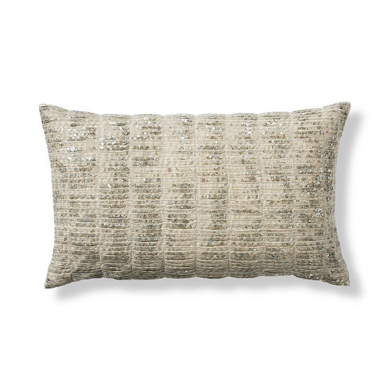 Emeria Decorative Sequin Lumbar Pillow
