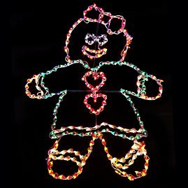 LED Gingerbread Girl