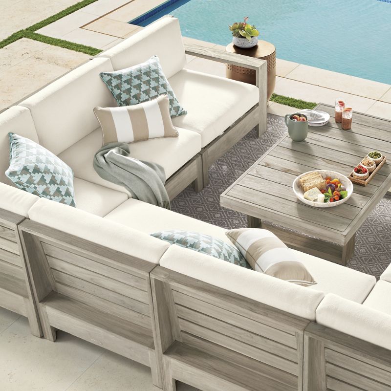 St Kitts Modular Seating Collection in Weathered Teak