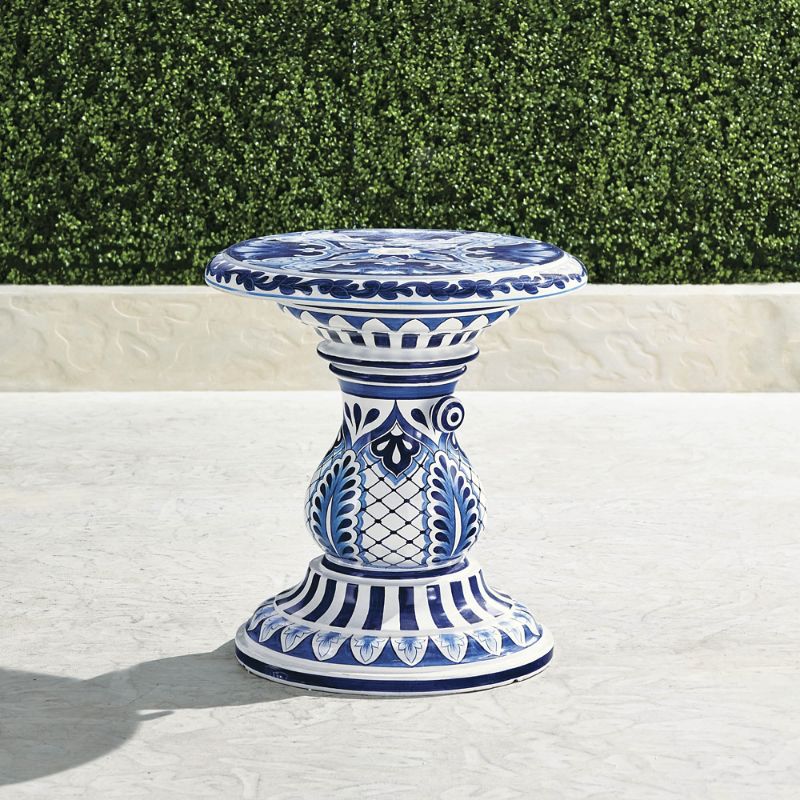 Perissa Handpainted Umbrella Table - Frontgate