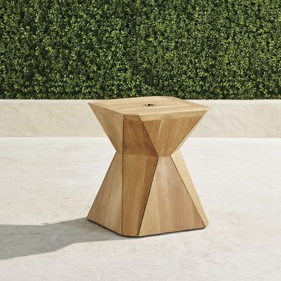 Teak Prism Umbrella Table