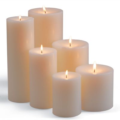 Unscented Pillar Candle