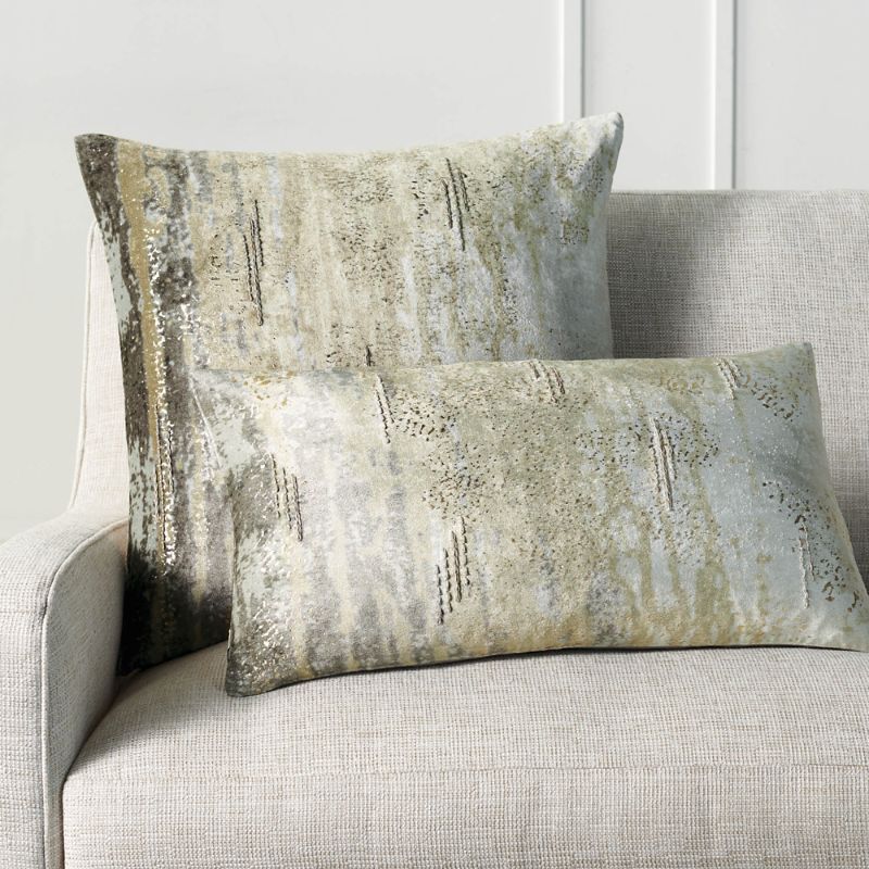 Frontgate Evie Velvet Decorative Pillow Cover In Sand