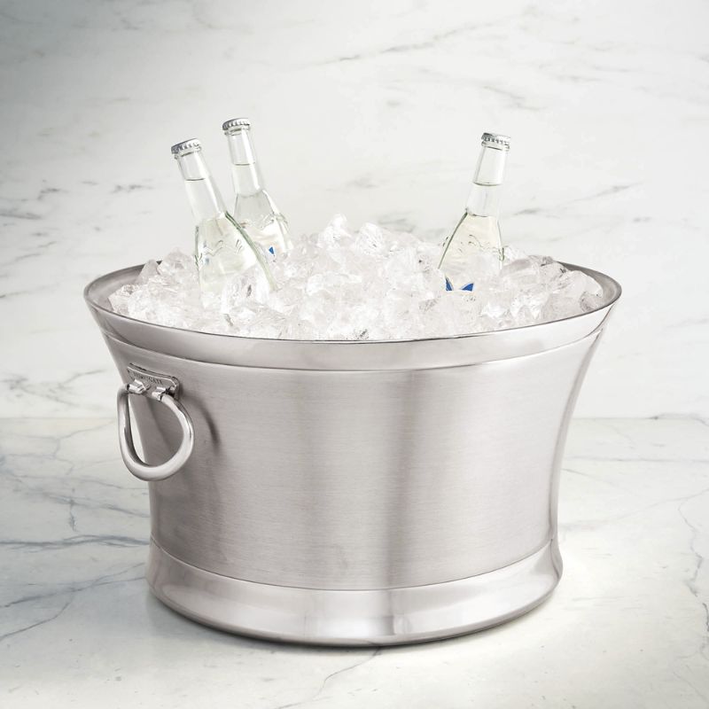 Stainless Steel Optima Beverage Tub  Stainless Steel Stainless Steel 17D  Frontgate