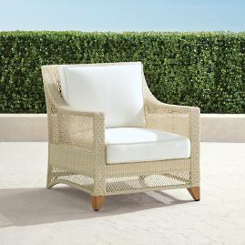 Graham Lounge Chair with Cushions in Shell Finish