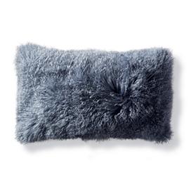 Mongolian Fur Lumbar Decorative Pillow Cover