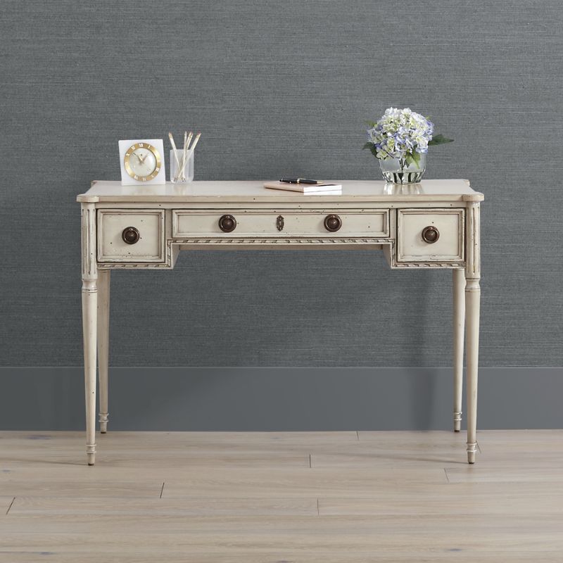 Frontgate Etienne Writing Desk In French Linen