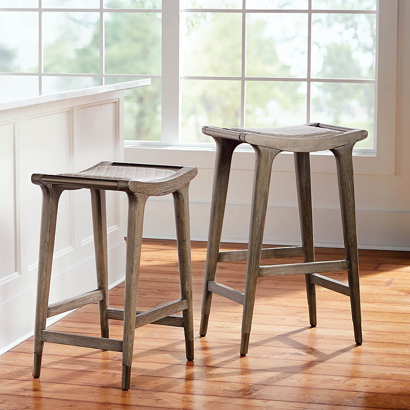 Frontgate Russo Bar Counter Stool In, Frontgate Bar Stools Leather