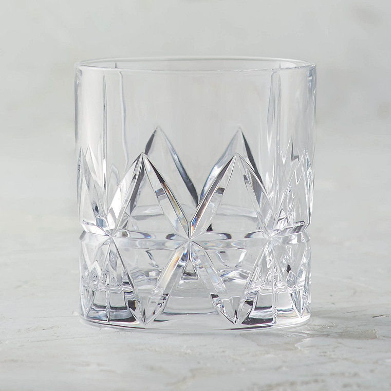 Peak Double Old-fashioned Glasses by Orrefors, Set of Four