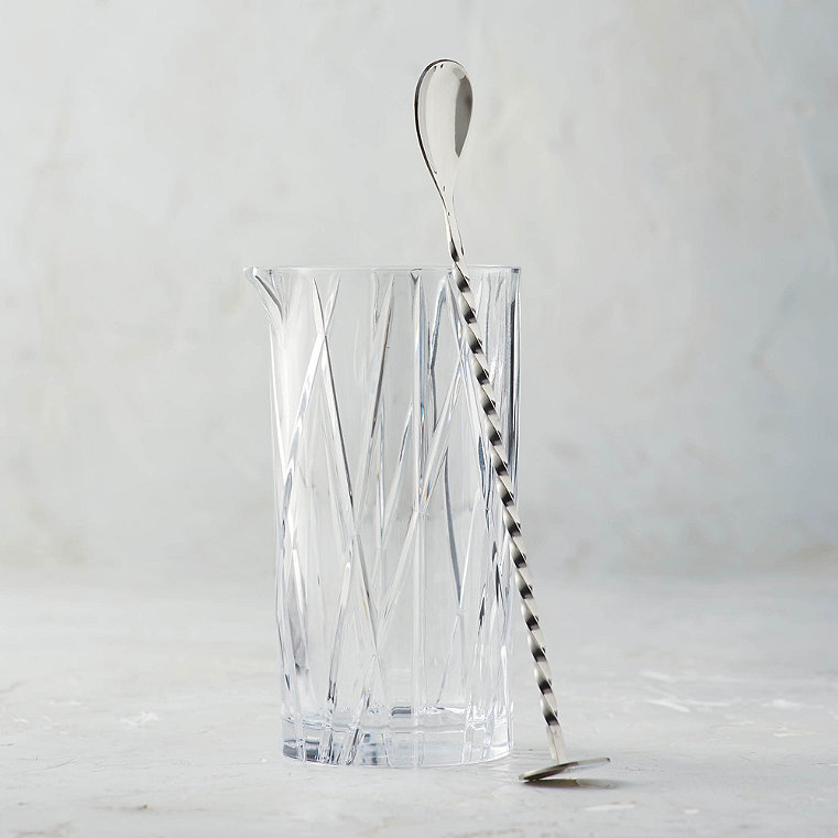 City Mixing Glass and Bar Spoon by Orrefors