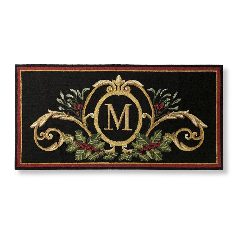 FRONTGATE FELIZ MONOGRAMMED DOOR MAT