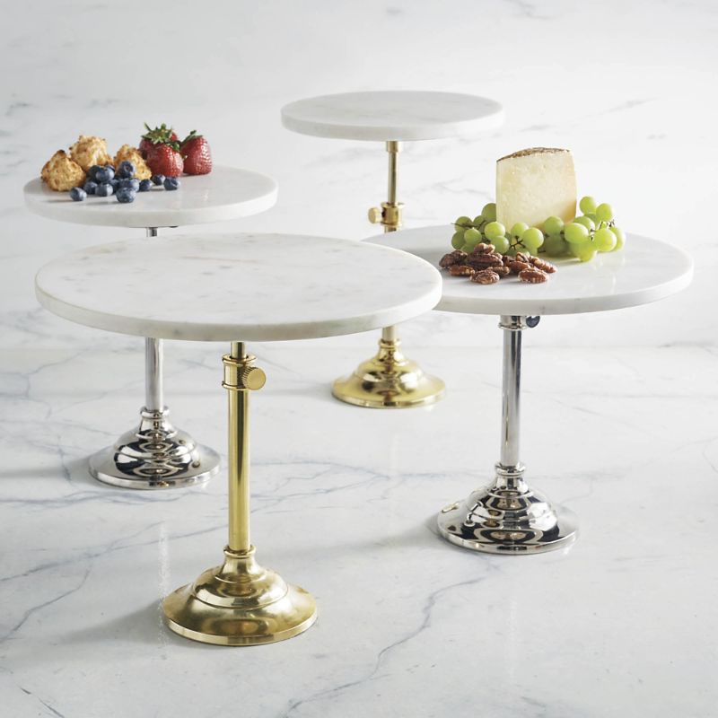 FRONTGATE ABBEY ADJUSTABLE MARBLE-TOP SERVER