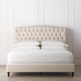 Barrow Chesterfield Upholstered Bed with Low Footboard