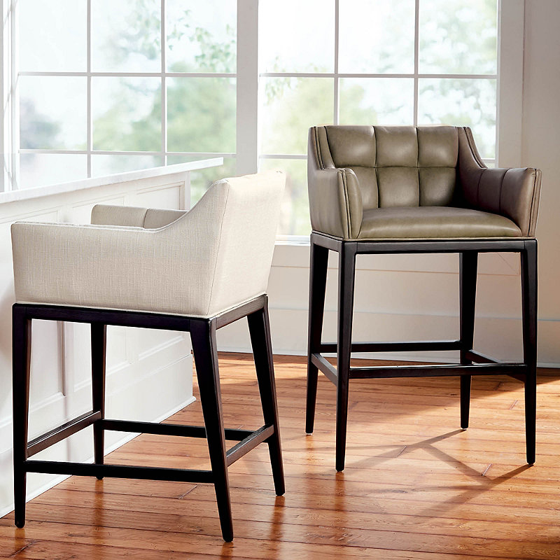Gramercy Bar and Counter Stool with Arms in Dark Espresso