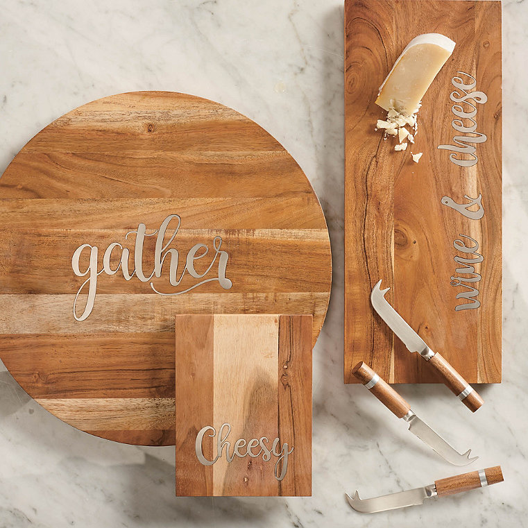 Cheese Boards with Cheese Knife