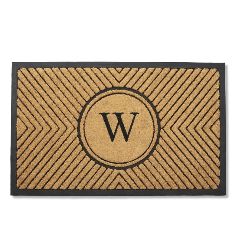 FRONTGATE TIFTON MONOGRAMMED COCO DOOR MAT 