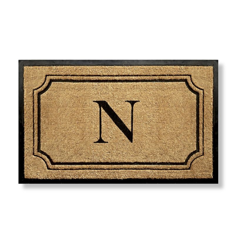 FRONTGATE PEMBROOK MONOGRAMMED COCO DOOR MAT