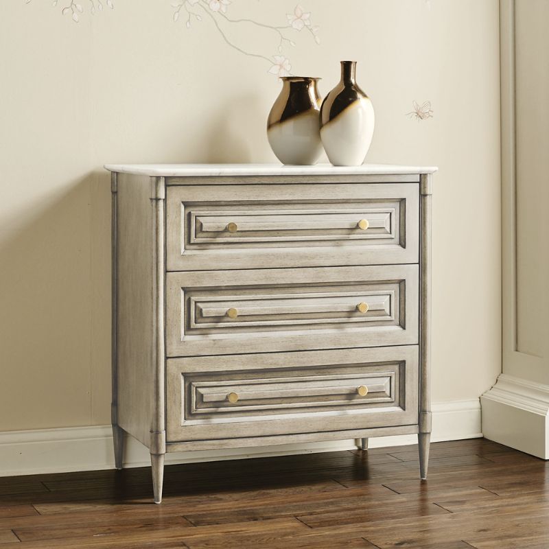 Hugo Marble Top 3-drawer Chest
