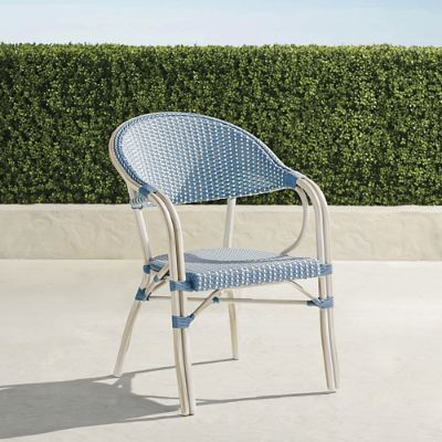 Harper Aluminum Stacking Arm Chairs, Set of Two