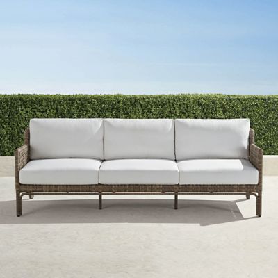 Seton Sofa with Cushions in Desert Wicker