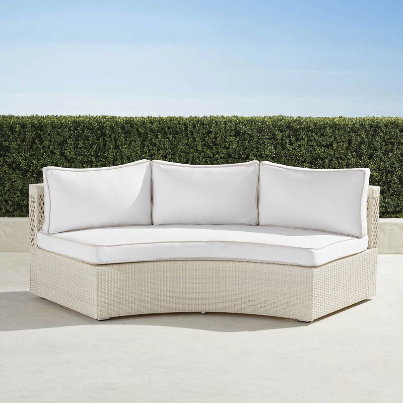 Pasadena II Modular Sofa in Ivory Finish
