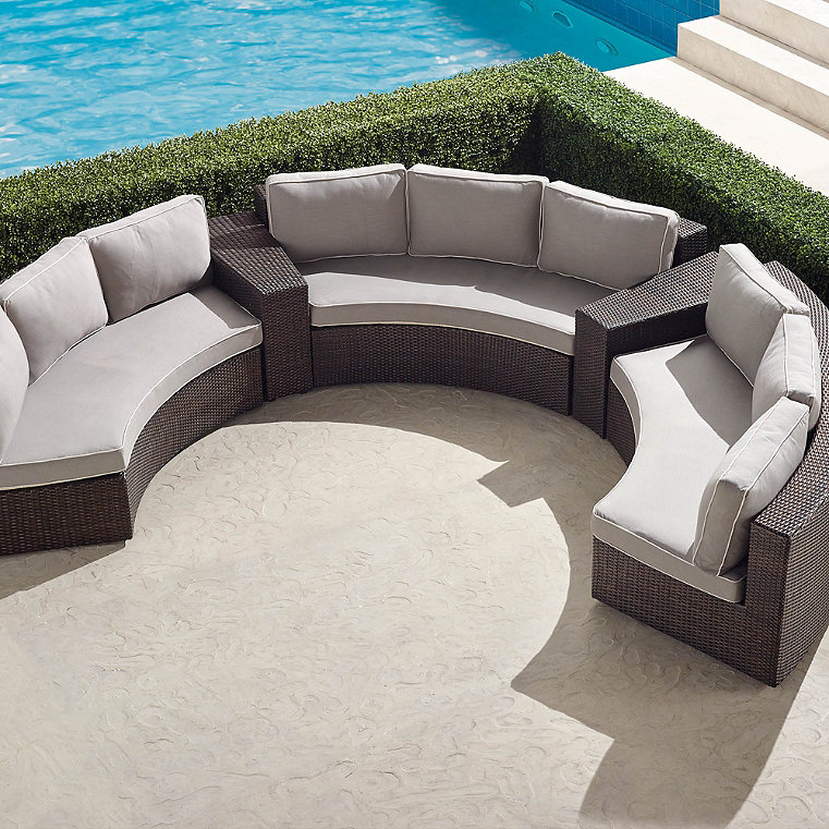 Pasadena Ii 5 Pc Sofa Set In Bronze, Frontgate Outdoor Furniture