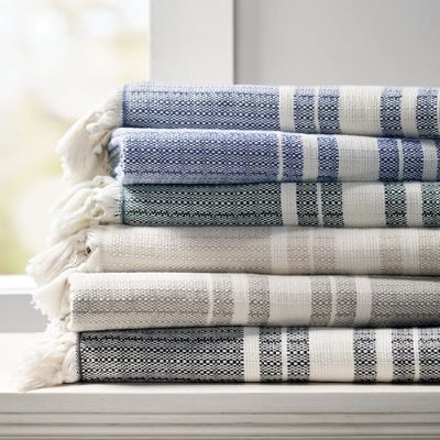 Nantucket Fringe Throw - Dove - Frontgate