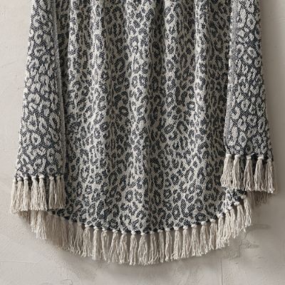 Leopard Fringe Throw - Frontgate