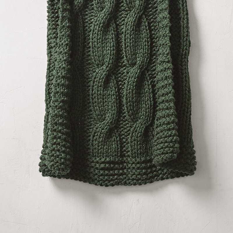 Cable Knit Throw