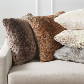 Luxury Faux Fur Decorative Pillow Cover