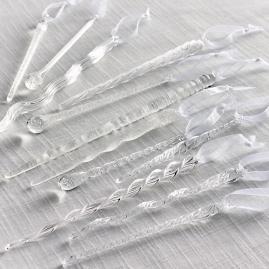 Icicle Accent Ornaments, Set of 12