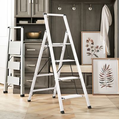 Ultralight Slimline 4 Step Stool - Black - Frontgate